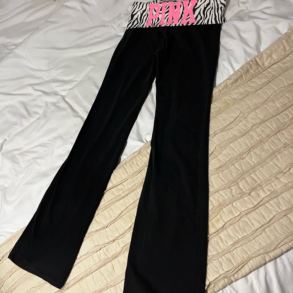 PINK Victoria's Secret Zebra Print Kids Bottoms - Black